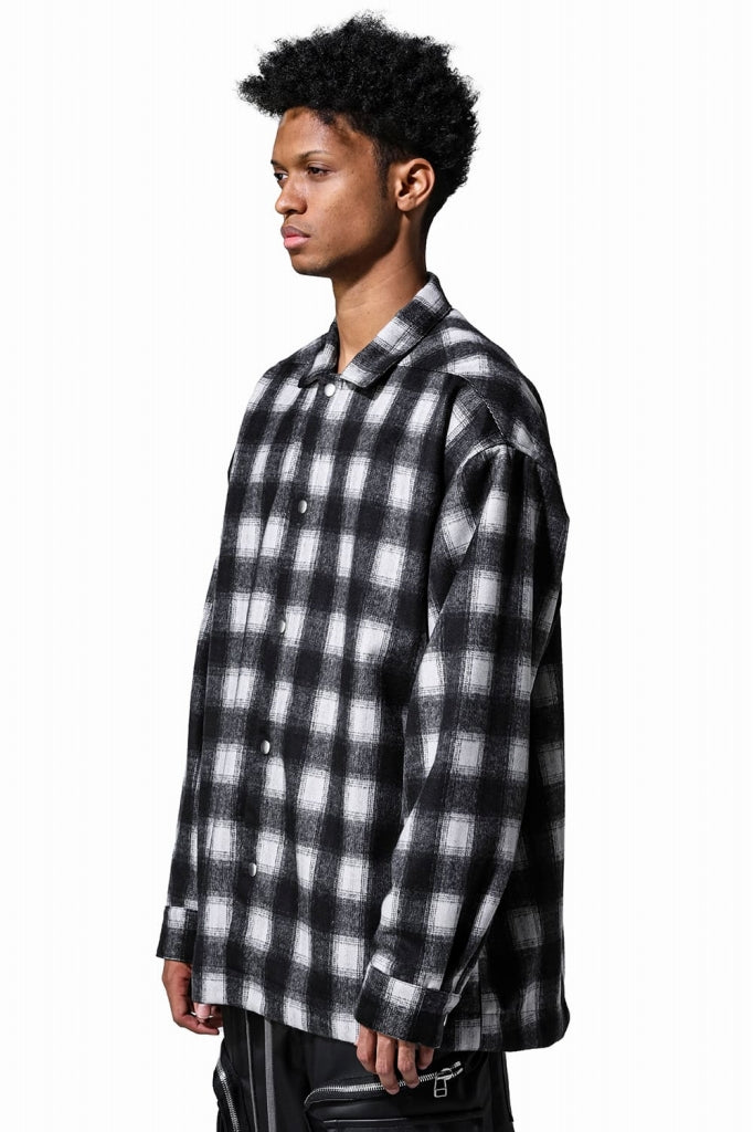 A.F ARTEFACT SNAPPED OVER SHIRT / OMBRE FLANNEL