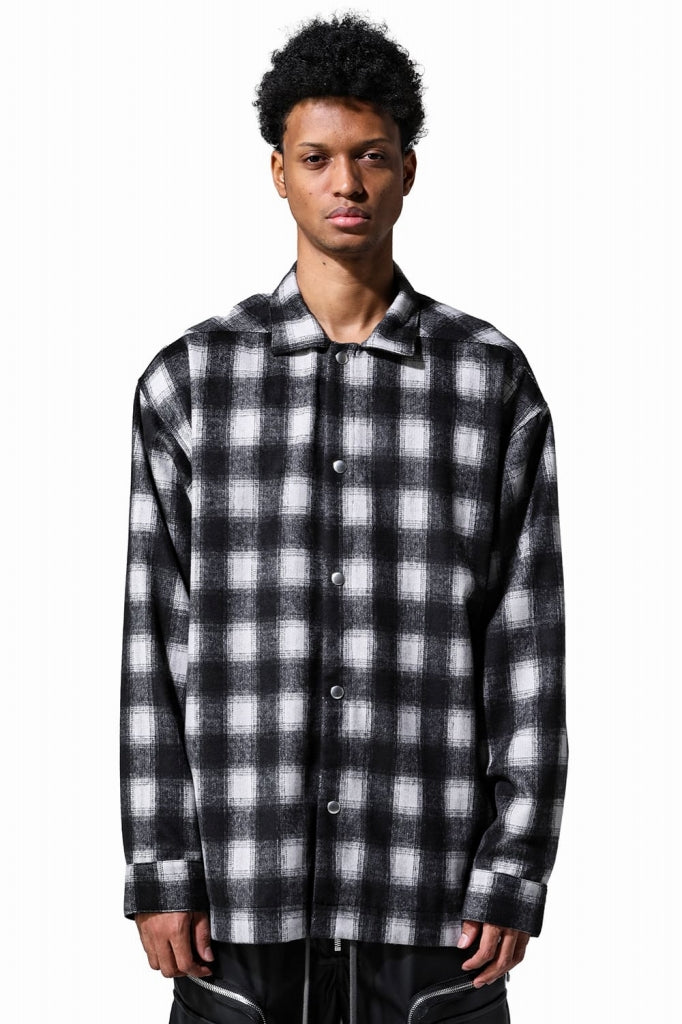 A.F ARTEFACT SNAPPED OVER SHIRT / OMBRE FLANNEL