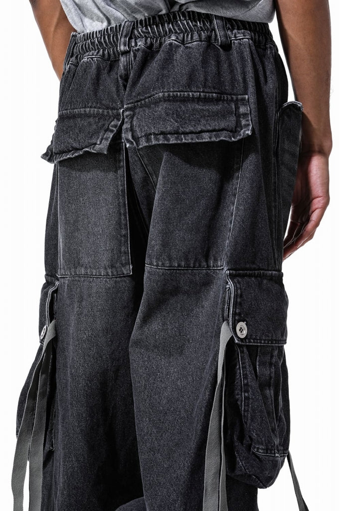 A.F ARTEFACT EXTREME WIDE CARGO PANTS / FADED DENIM