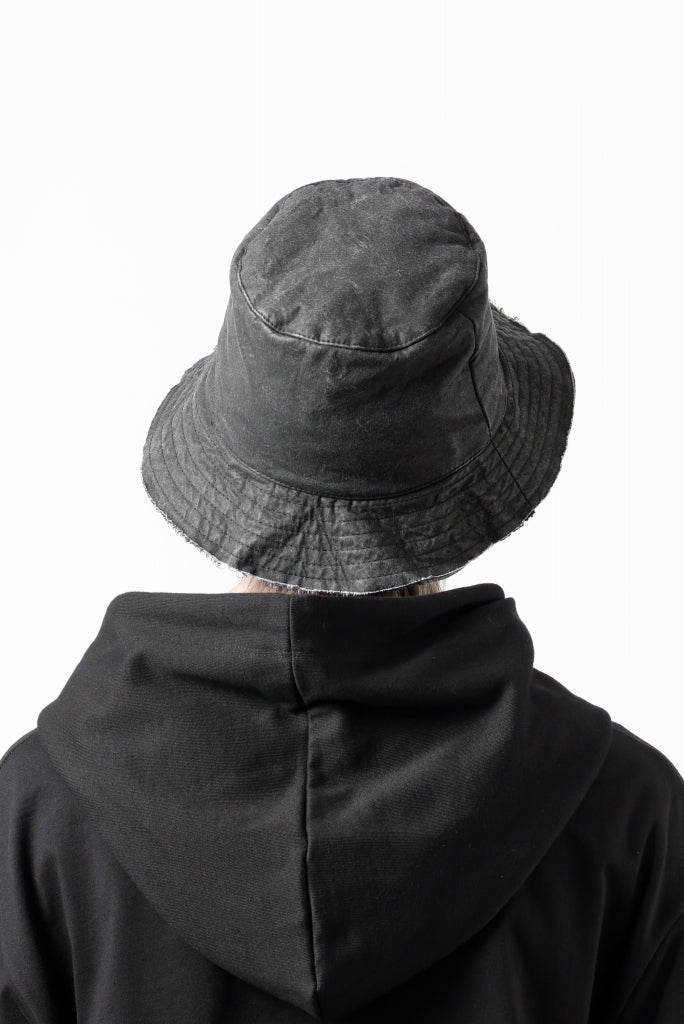 daub SOFT BUCKET HAT / RESIN COATED LIGHT TWILL COTTON