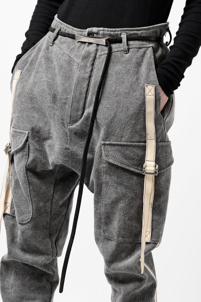 incarnation DROPCROTCH ARMY PANTS MP-1S / CANVAS + HORSE LEATHER