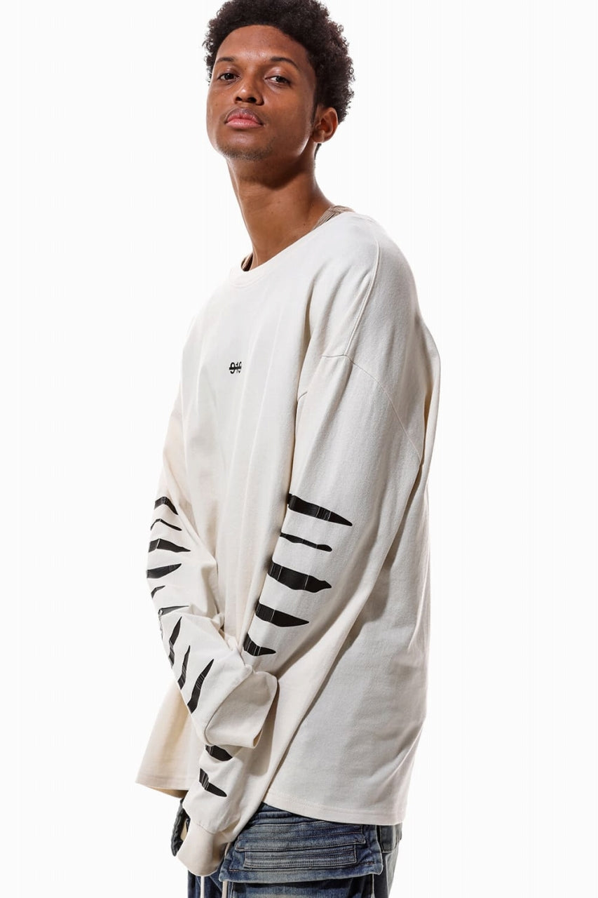 A.F ARTEFACT HEAVY WEIGHT C/JERSEY LS TOPS / PRINT TYPE-B