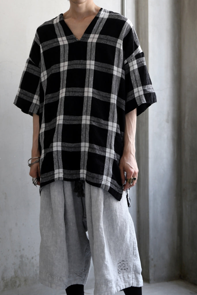 _vital exclusive minimal tunica tops / linen-plaid