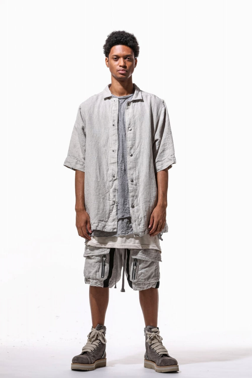 A.F ARTEFACT CARGO POCKET SARROUEL SHORTS / NATURAL LINEN