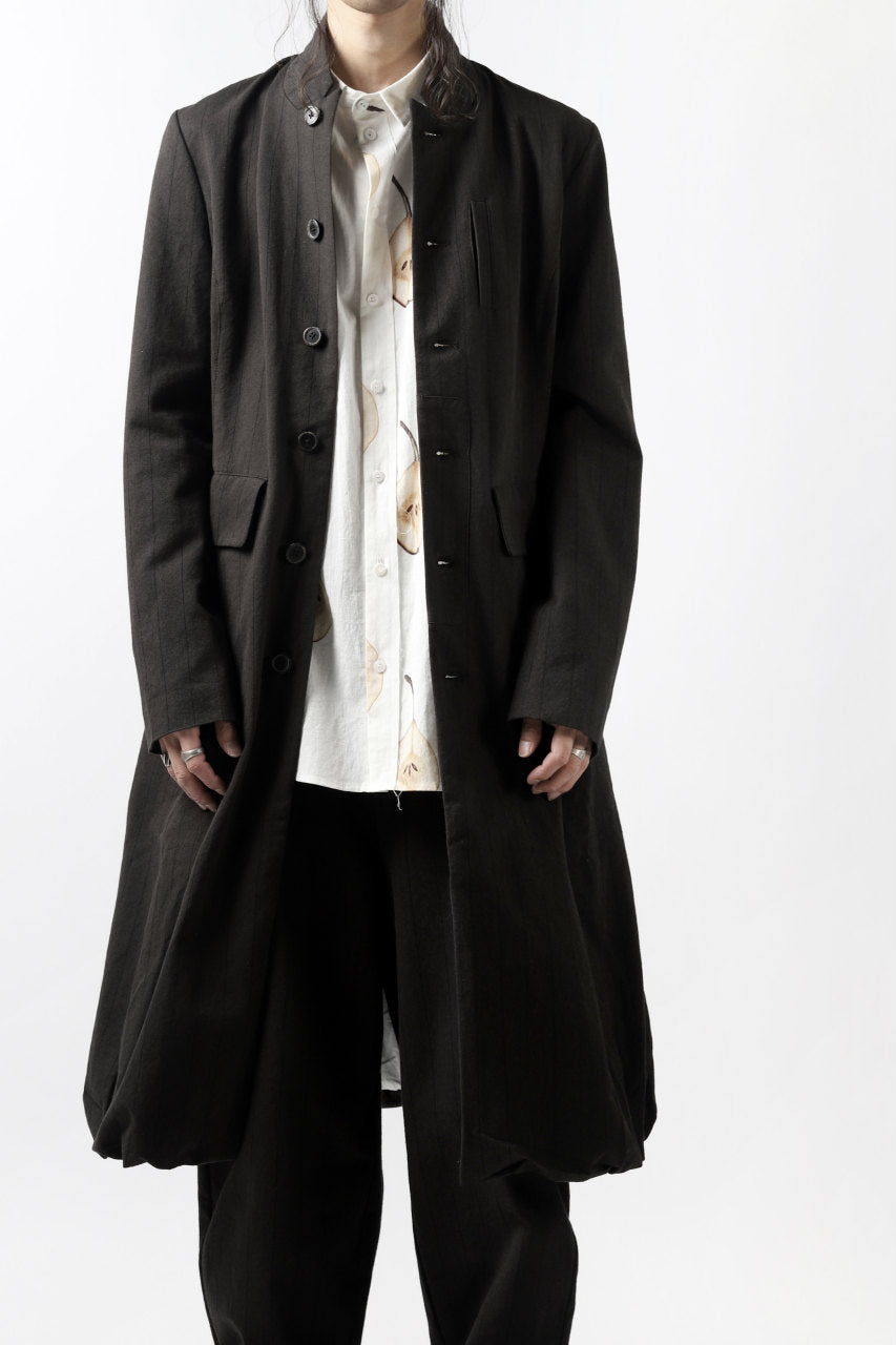 Aleksandr Manamis Balloon Long Jacket / Brown Stripeの商品ページ