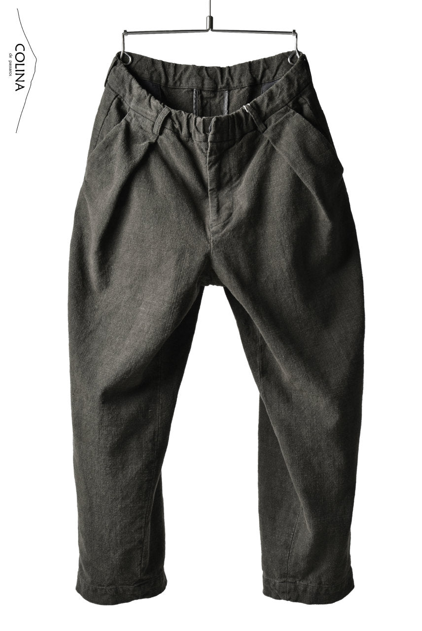 COLINA Handspun Canvas W-tuck Pants | www.accentdental.com.au