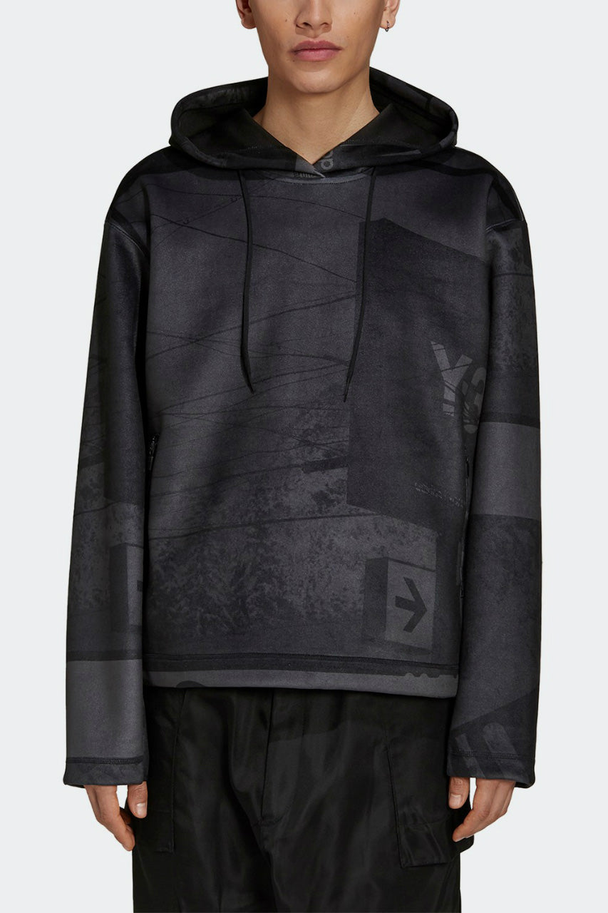 Y-3 ワイスリー 21AW VELVET SPACER ZINE ALLOVER PRINT HOODIE