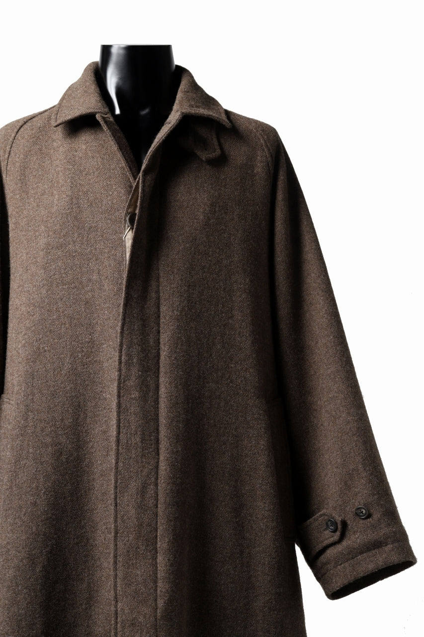 COLINA MAC COAT / BRITISH SUFFOLK TWEED (BROWN)の商品ページ