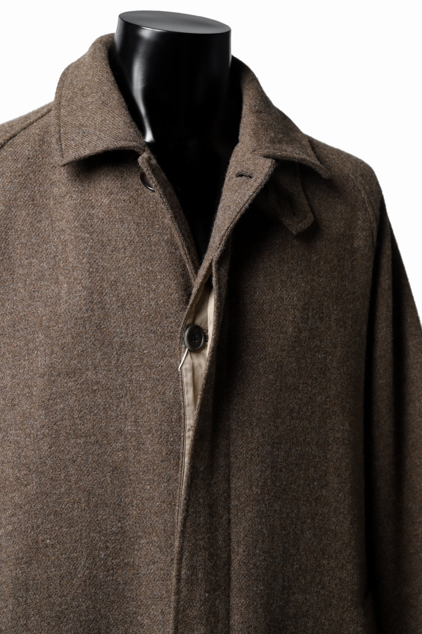 COLINA MAC COAT / BRITISH SUFFOLK TWEED (BROWN)の商品ページ