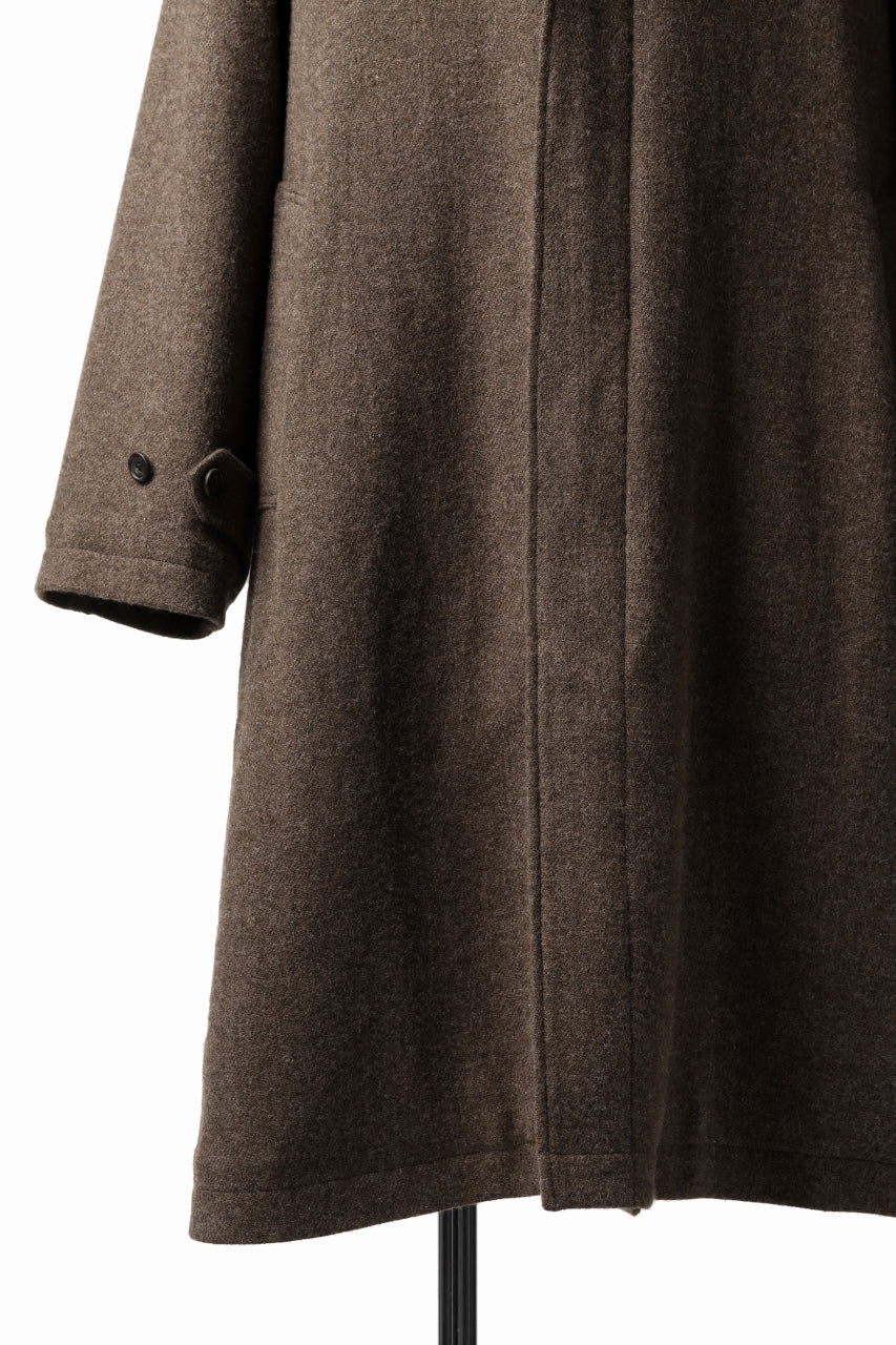 COLINA MAC COAT / BRITISH SUFFOLK TWEED (BROWN)の商品ページ