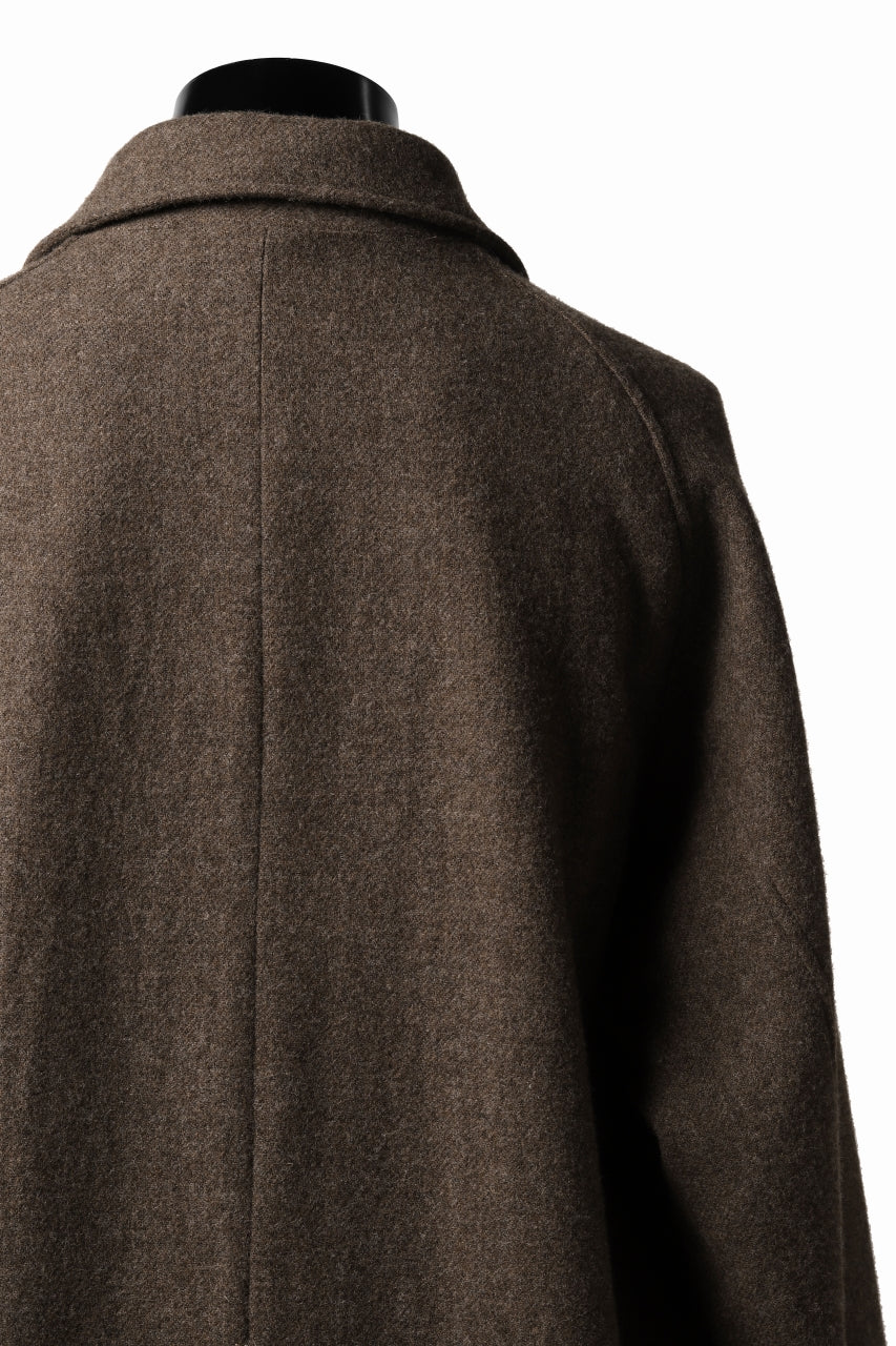 COLINA MAC COAT / BRITISH SUFFOLK TWEED (BROWN)の商品ページ