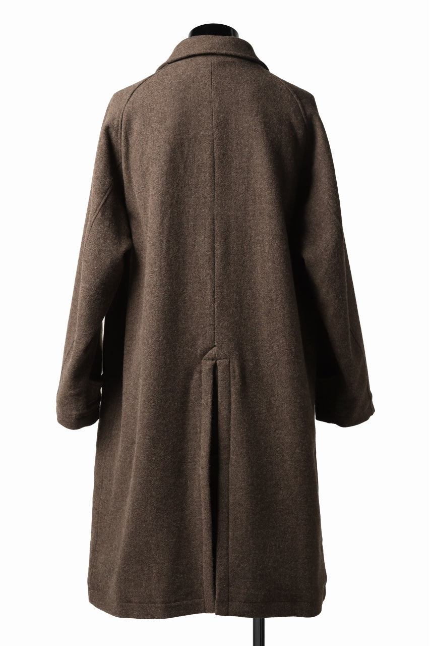 COLINA MAC COAT / BRITISH SUFFOLK TWEED (BROWN)の商品ページ