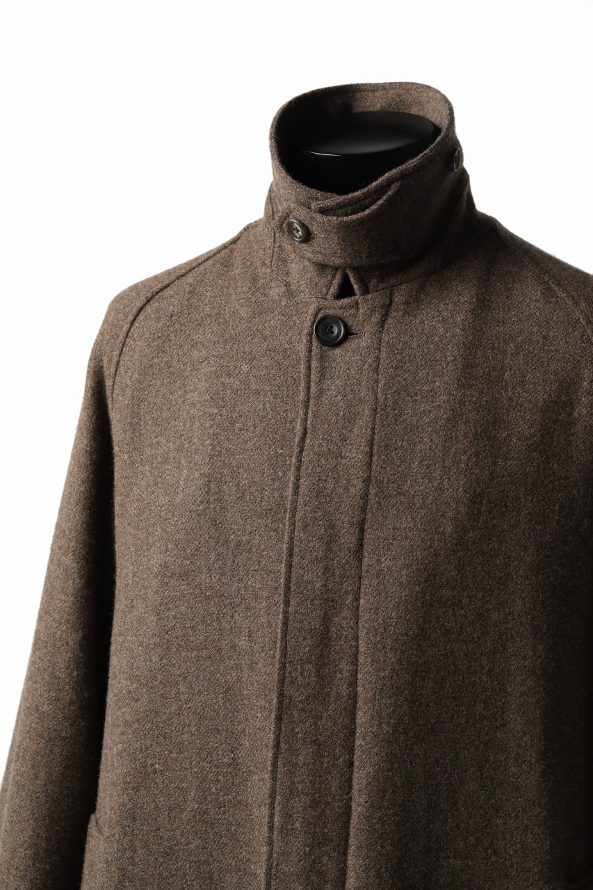 COLINA MAC COAT / BRITISH SUFFOLK TWEED (BROWN)の商品ページ