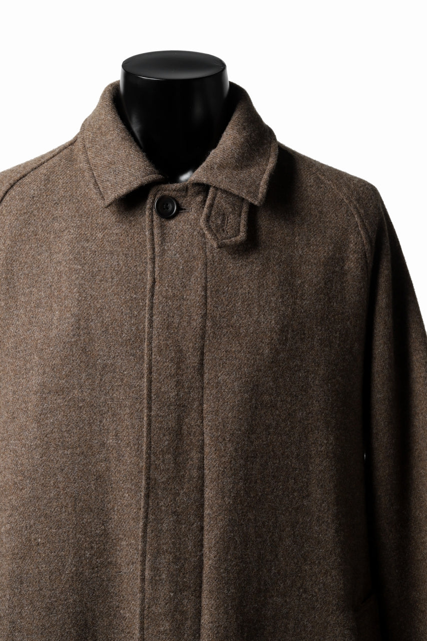 COLINA MAC COAT / BRITISH SUFFOLK TWEED (BROWN)の商品ページ