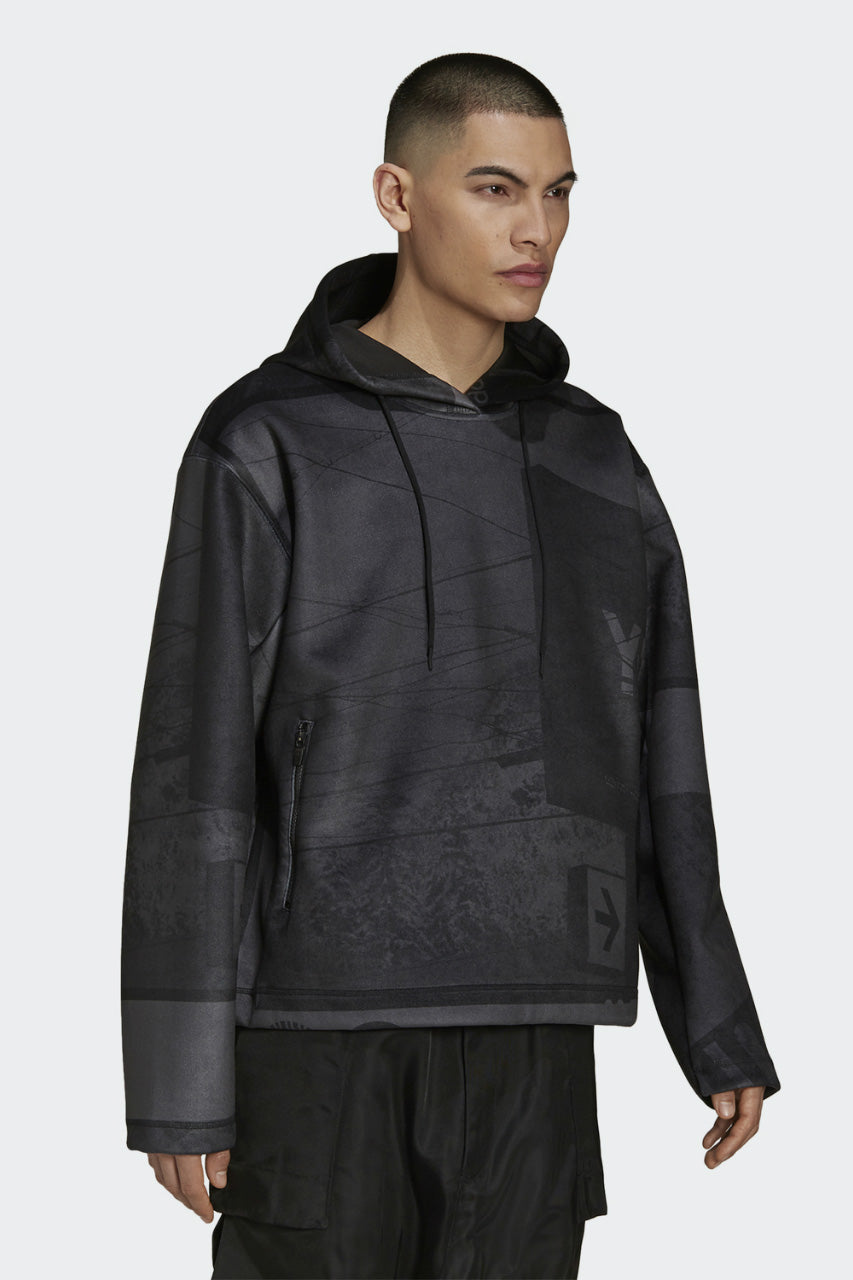 Y-3 ワイスリー 21AW VELVET SPACER ZINE ALLOVER PRINT HOODIE