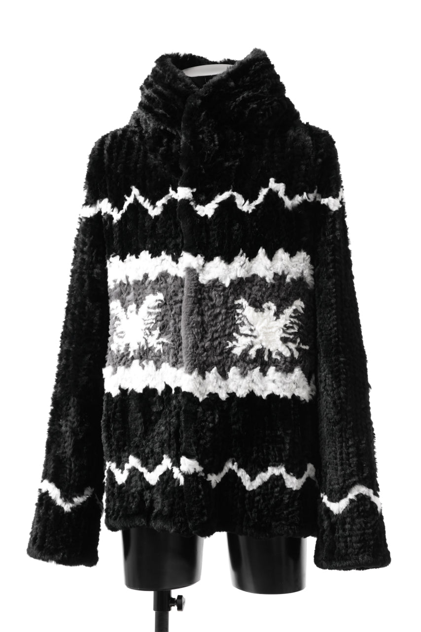 BACKLASH RABBIT FUR KNIT COAT ラビットファー