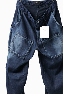 Y's BACK TWO TUCK PANTS / 8oz SPOTTED HORSE CRAFT DENIM (INDIGO)の