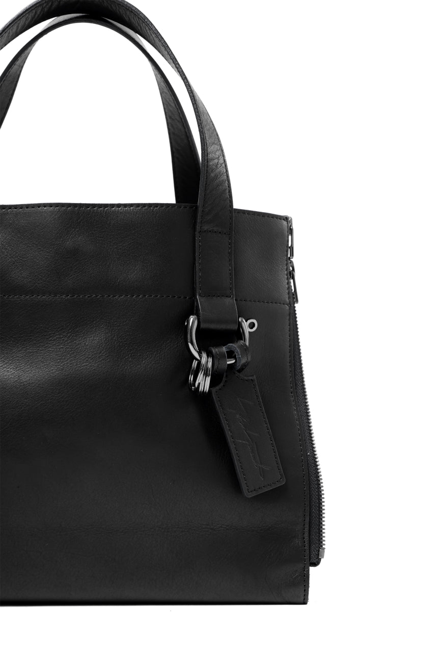 discord Yohji Yamamoto Side Zip Tote Bag S / Soft Shrink Cow