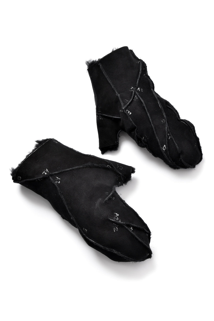 LEON EMANUEL BLANCK exclusive DISTORTION MITTEN GLOVES / CURLY