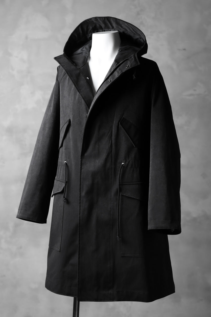 COLINA M-1948 HOOD PARKA COAT / HIGH DENSITY MILICLOTH (BLACK)の