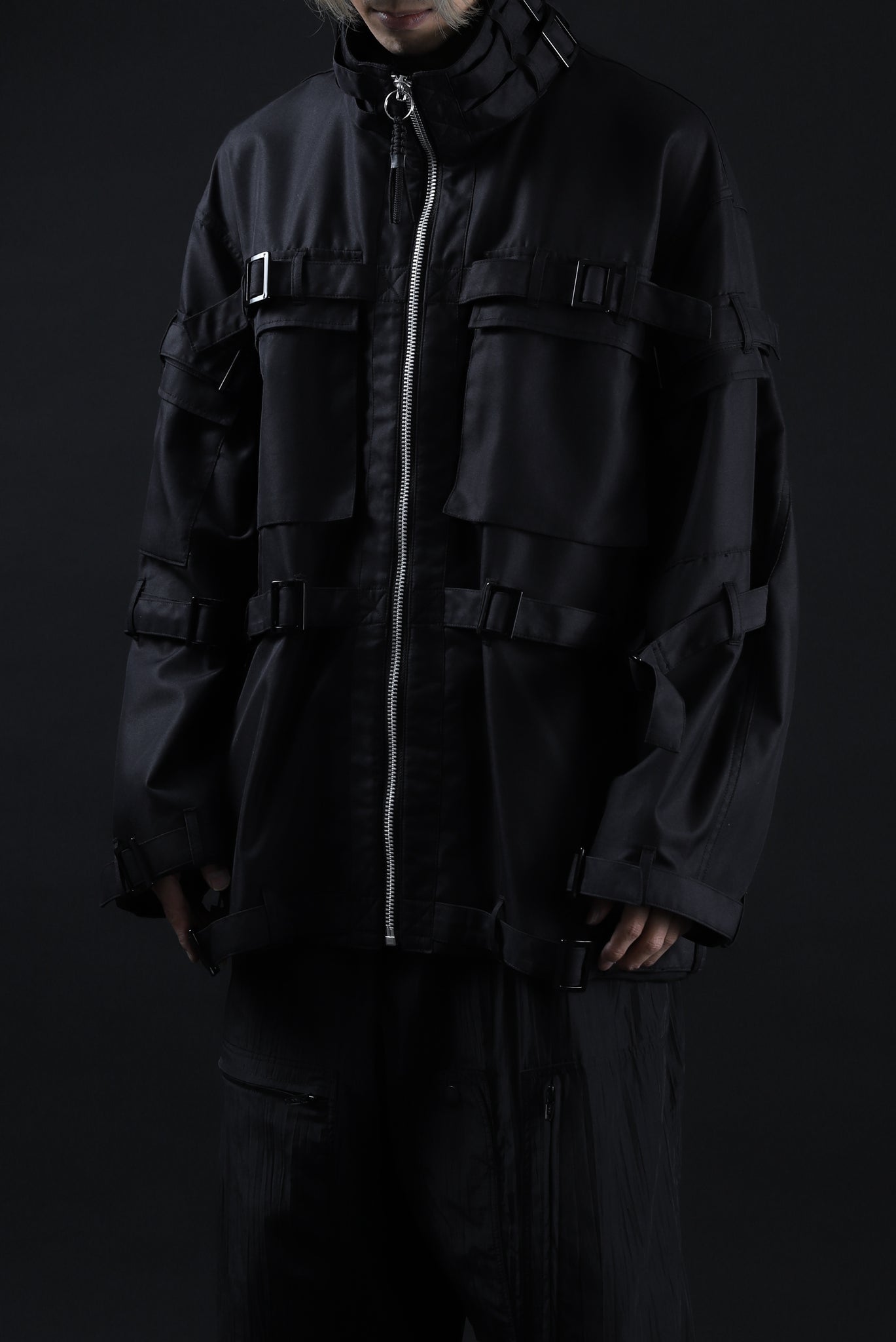 ALMOSTBLACK BONDAGE ZIP PILOT-JACKET (BLACK)の商品ページ | オール