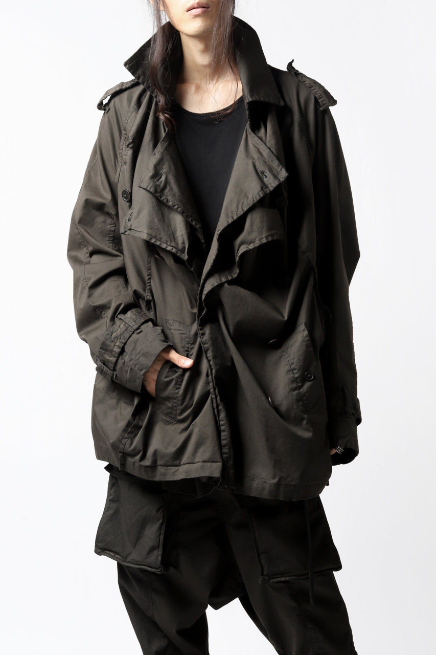 RUNDHOLZ DIP MILITARY SHORT COAT (PINE*DARK KHAKI) – LOOM OSAKA