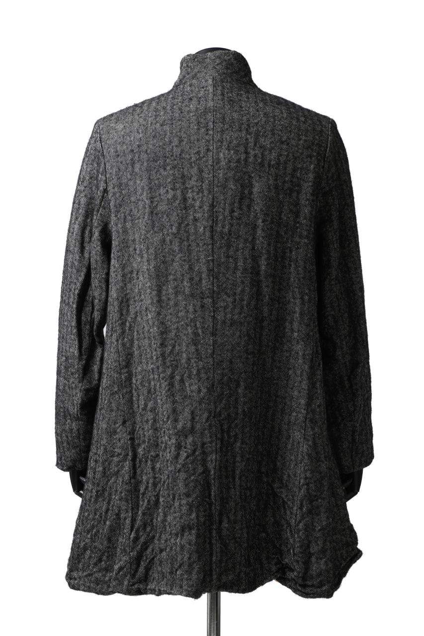 YUTA MATSUOKA exclusive jacket coat / wool linen herringbone