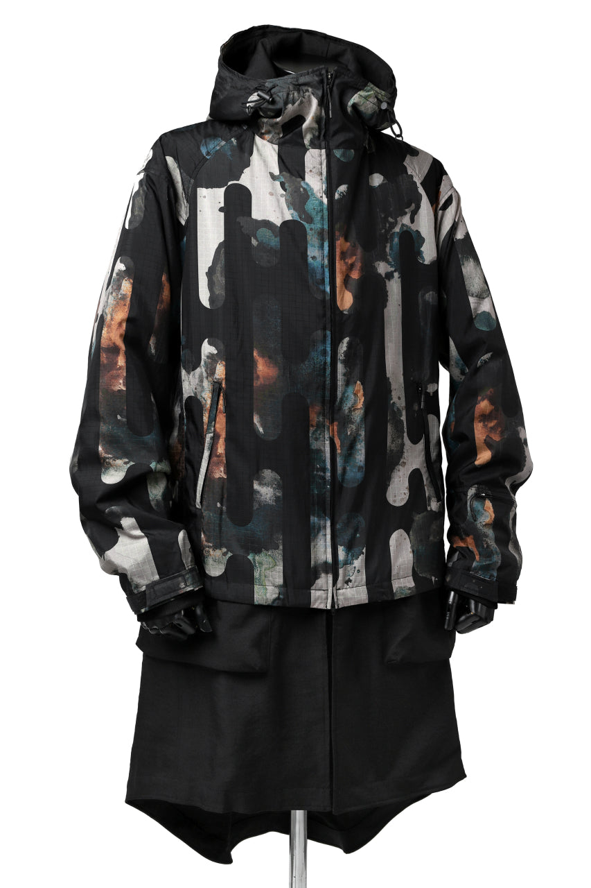 Y-3 Yohji Yamamoto CAMO LAYERED HOODIE JACKET / RIPSTOP (MULTI)の