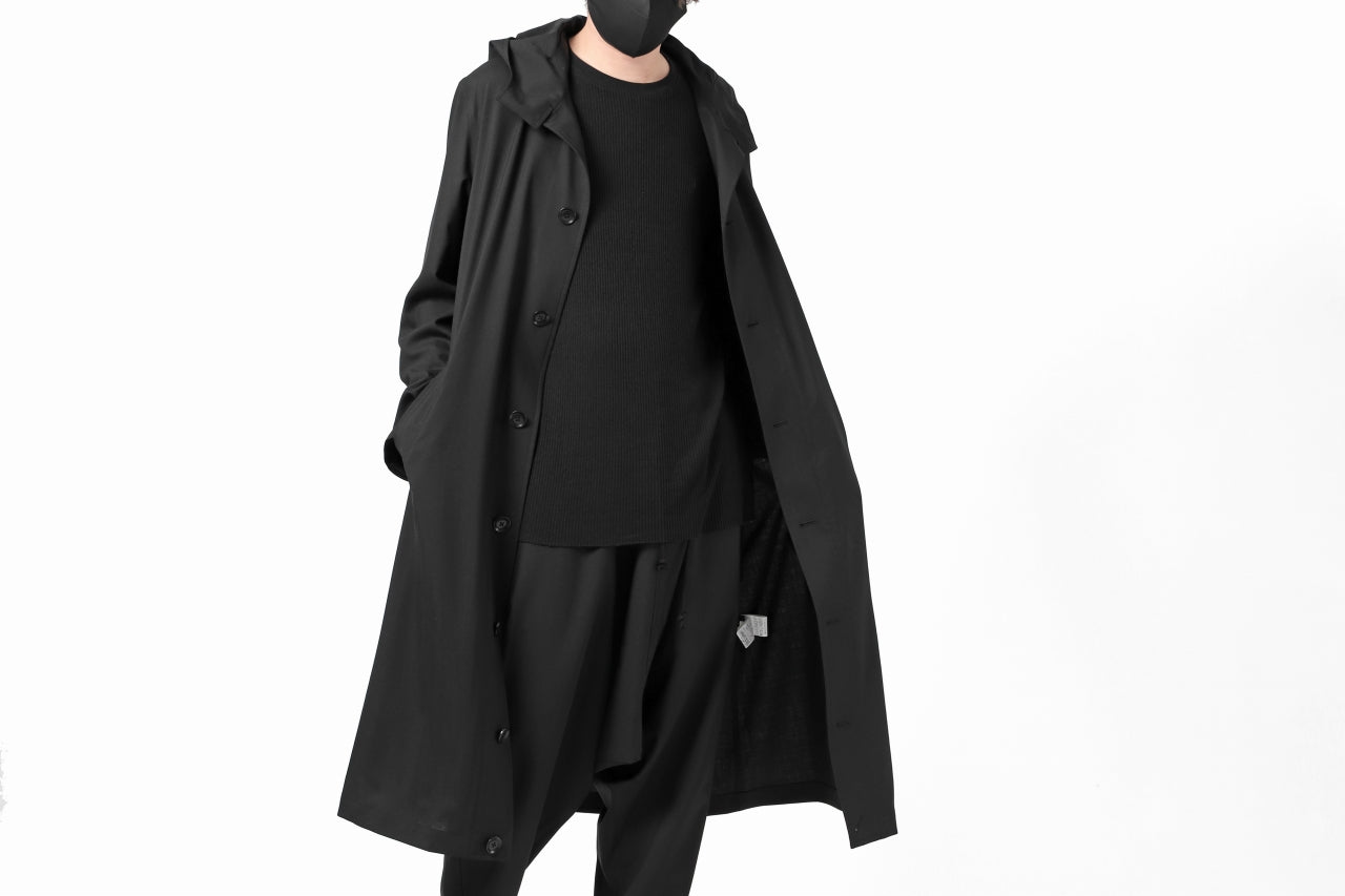 Y's BANG ON! No.103 HOODED COAT WOOL TROPICAL (BLACK)の商品ページ