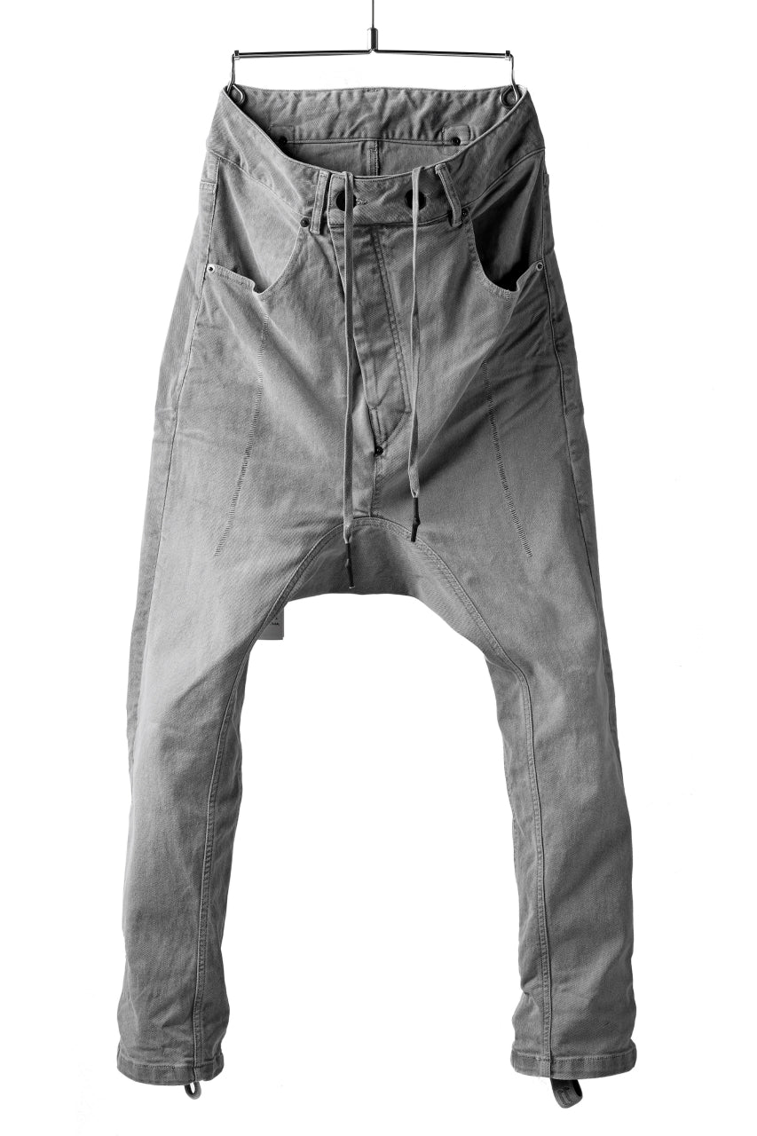 BORIS BIDJAN SABERI LOW CROTCH PANTS RESIN DYED BK S ボリスビ