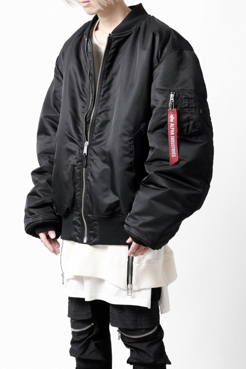 mastermind WORLD x ALPHA INDUSTRIES RIVERSIBLE MA-1 JACKET - CRAZY