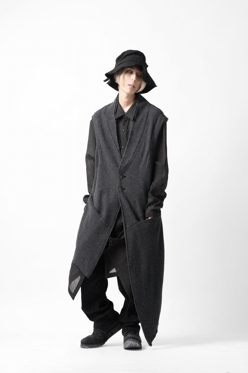 SOSNOVSKA ASYMMETRICAL WAISTCOAT (GREY) – LOOM OSAKA