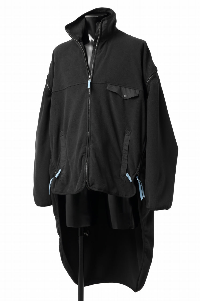 FACETASM HIGH-LOW FLEECE ZIPPER JACKET (BLACK)の商品ページ