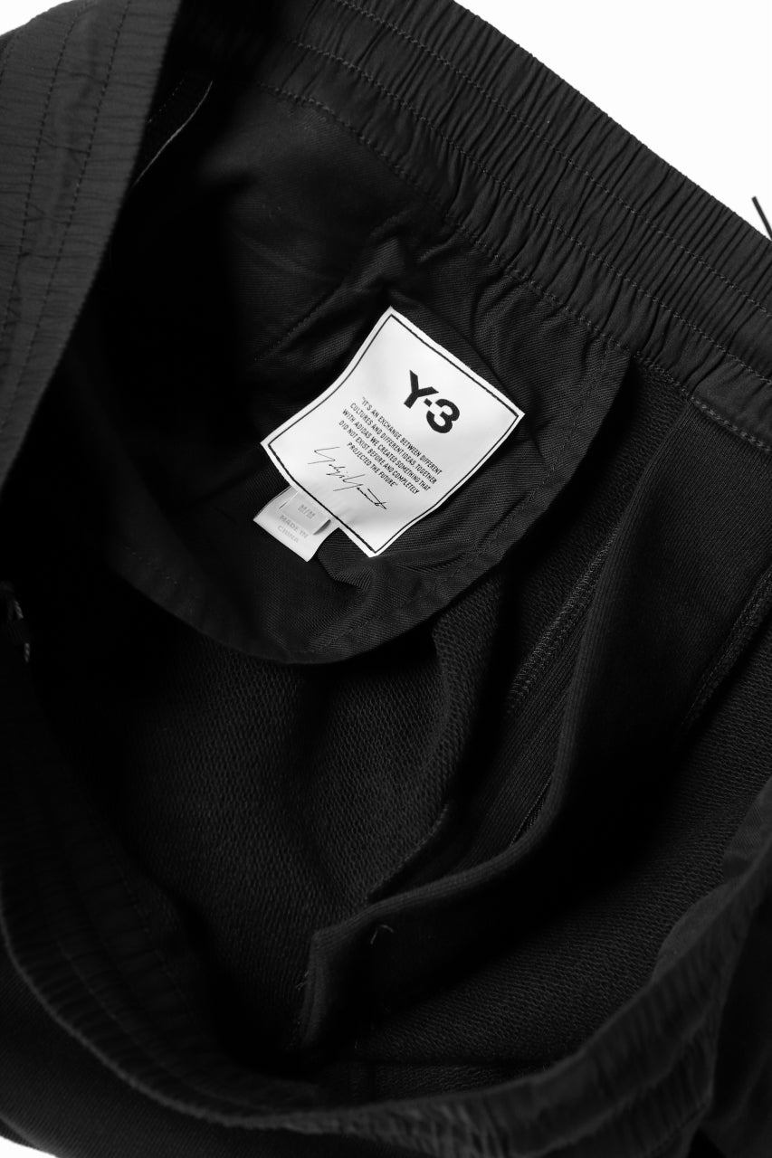 Y-3 Yohji Yamamoto 3-STP CUFF PANTS / FRENCH TERRY (BLACK)の商品