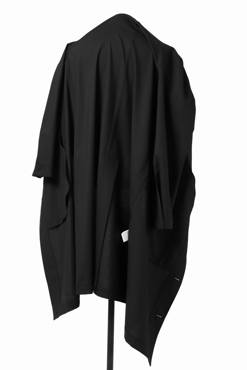 Y's BANG ON! No.103 HOODED COAT WOOL TROPICAL (BLACK)の商品ページ