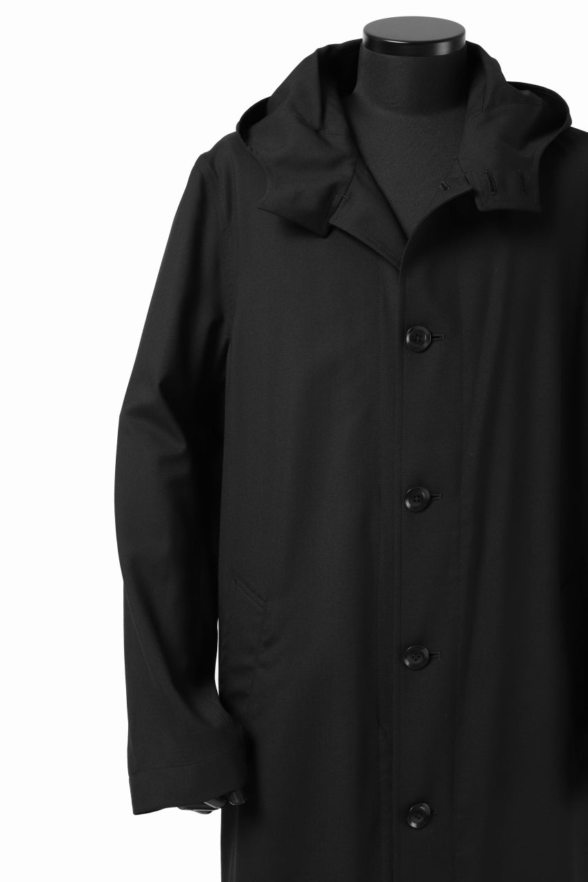 Y's BANG ON! No.103 HOODED COAT WOOL TROPICAL (BLACK)の商品ページ