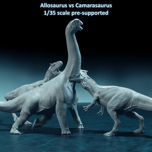 Deinosuchus walking - pre-supported 3D model 3D printable