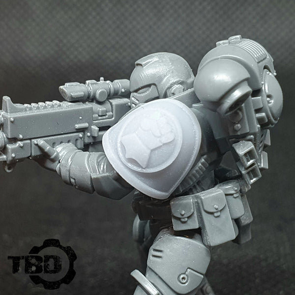 Two-sided Space Ork Action Markers x10 (5TGTBDK8T) by PlaguedOne