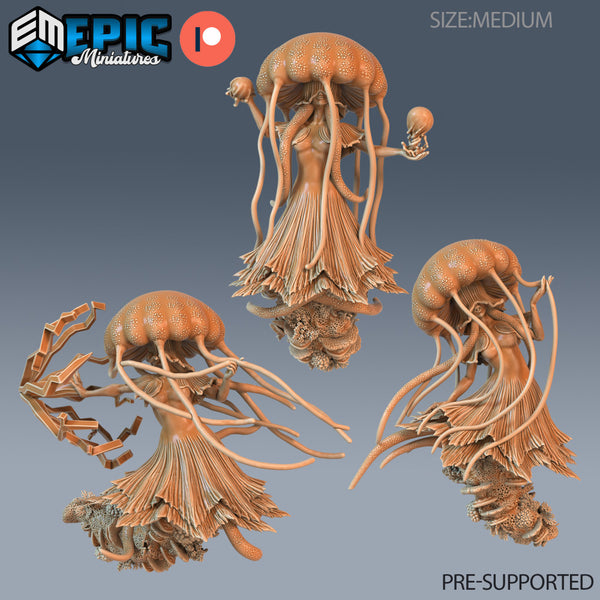 Octopus Mermaid Pattern With Fins Jelly Fish 3D Printed Skinny