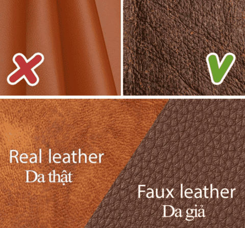 How to distinguish real leather from fake?