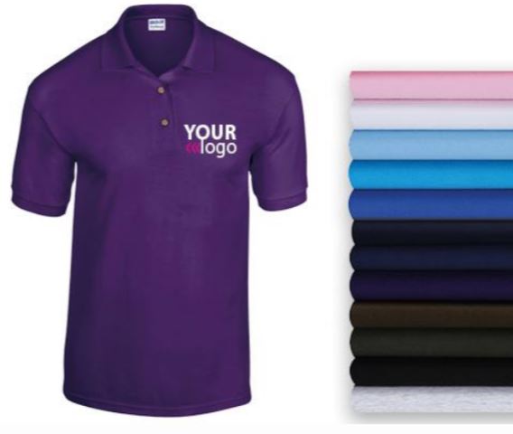 Personalised Polo Shirts with Your Logo on Front & Back | Print My Tops