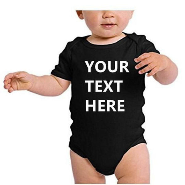 Your Design Your Text Baby Bodysuits 0