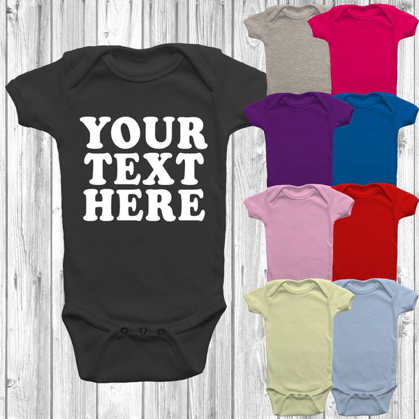 Your Design Your Text Baby Bodysuits 1