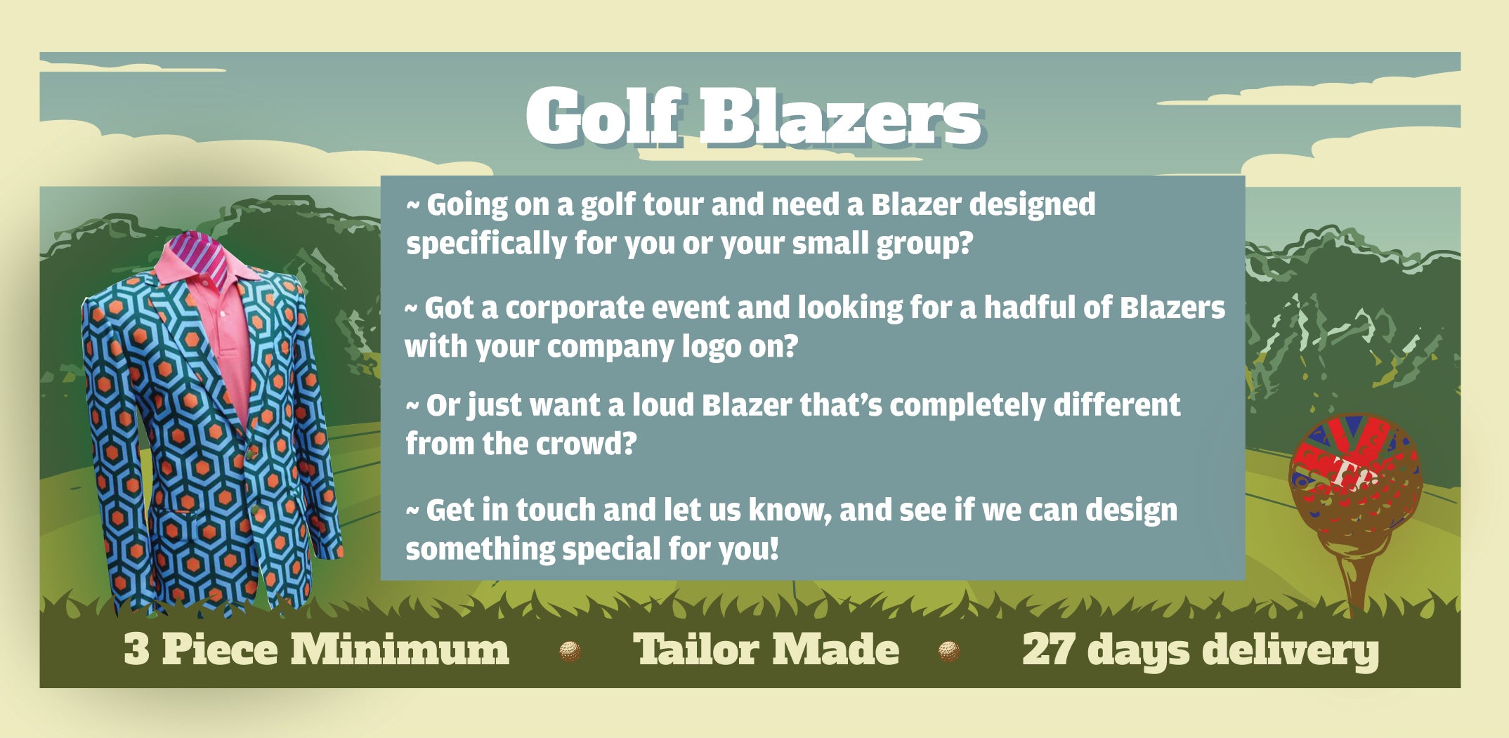 Custom Golfing Blazers - USA Blazers - Custom USA Blazer