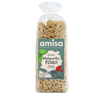 Amisa Wholegrain Rice Fusilli 500g