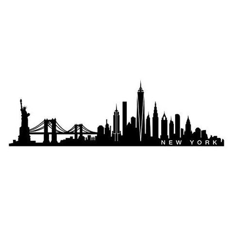 Vinyl Wall Art Decal - New York Skyline - 20