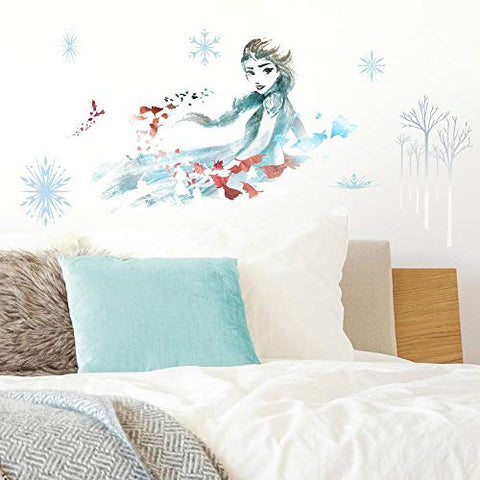 Disney Frozen 2 Watercolor Elsa Peel and Stick Wall Decals