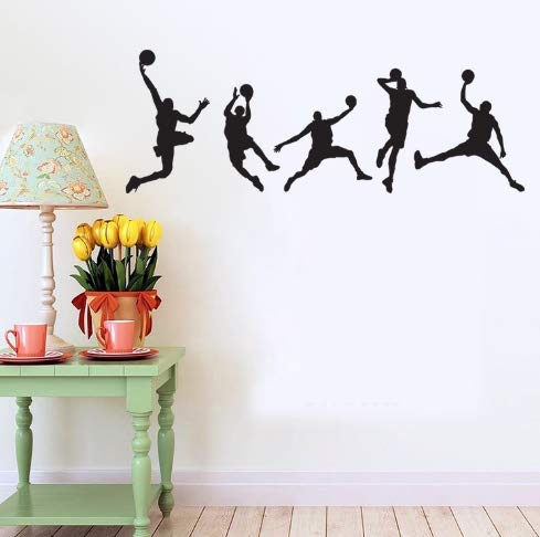 Basketball Players Wall Decals Slam Dunk Diy Wall Stickers For Kids Ro Walldecals Com