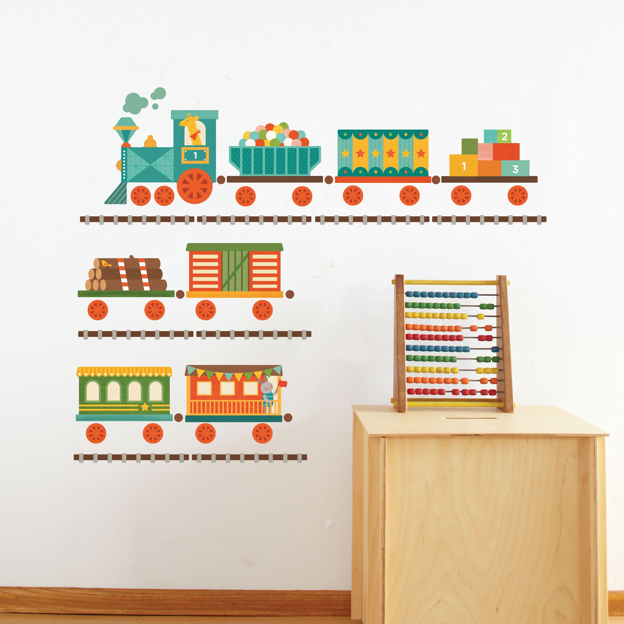 train wall decals