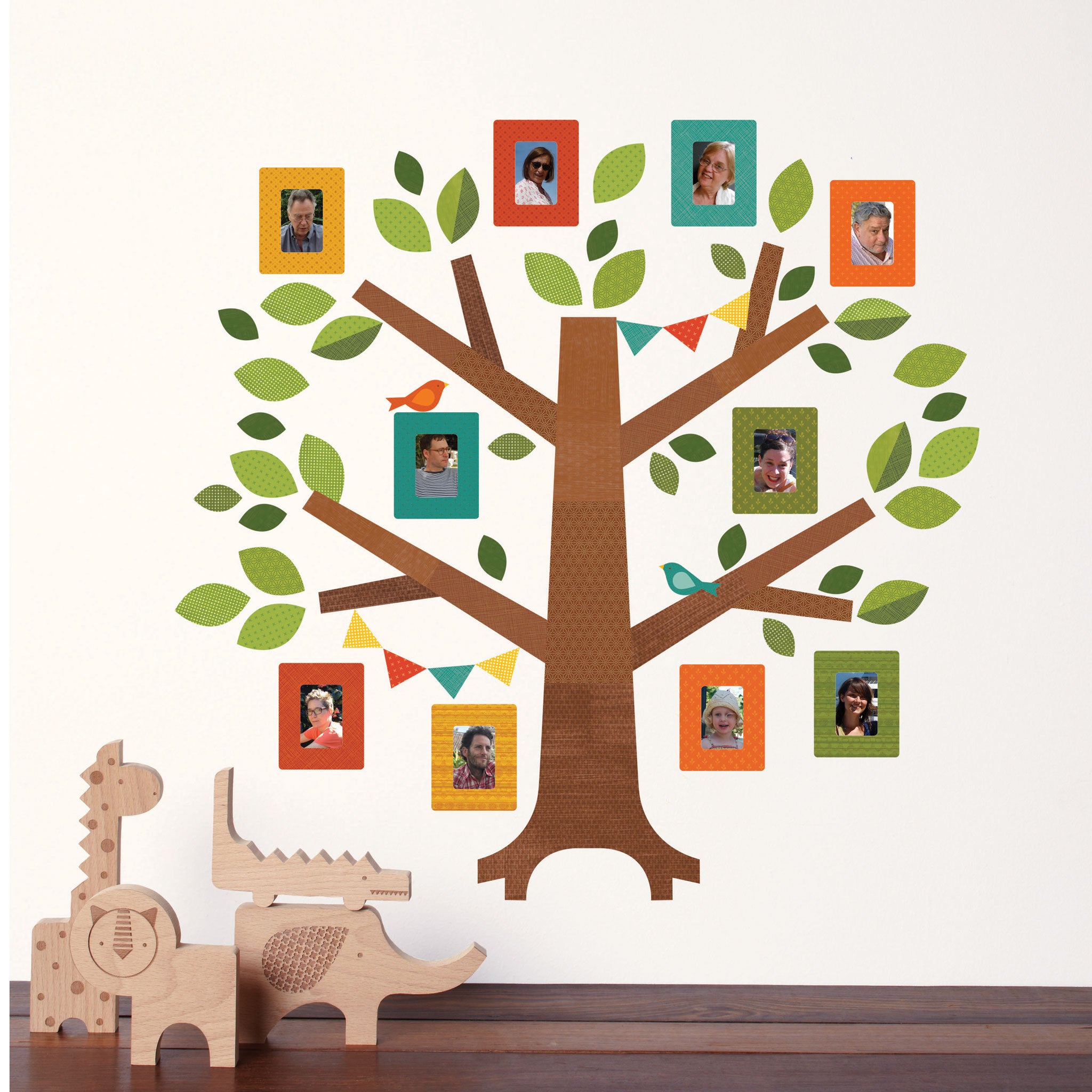 Names Family Tree Wall Decal